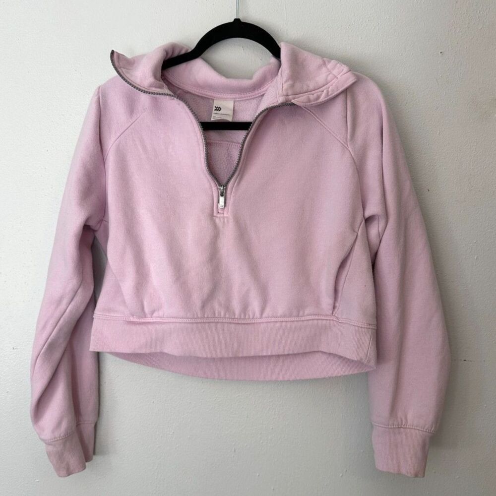 All in Motion Target Light Purple Cropped Quarter-Zip Sweatshirt